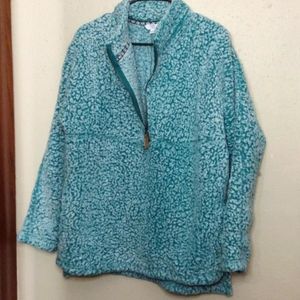 Fuzzy quarter zip
